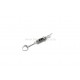 Roach Clip with Keychain - Small Size (Black)